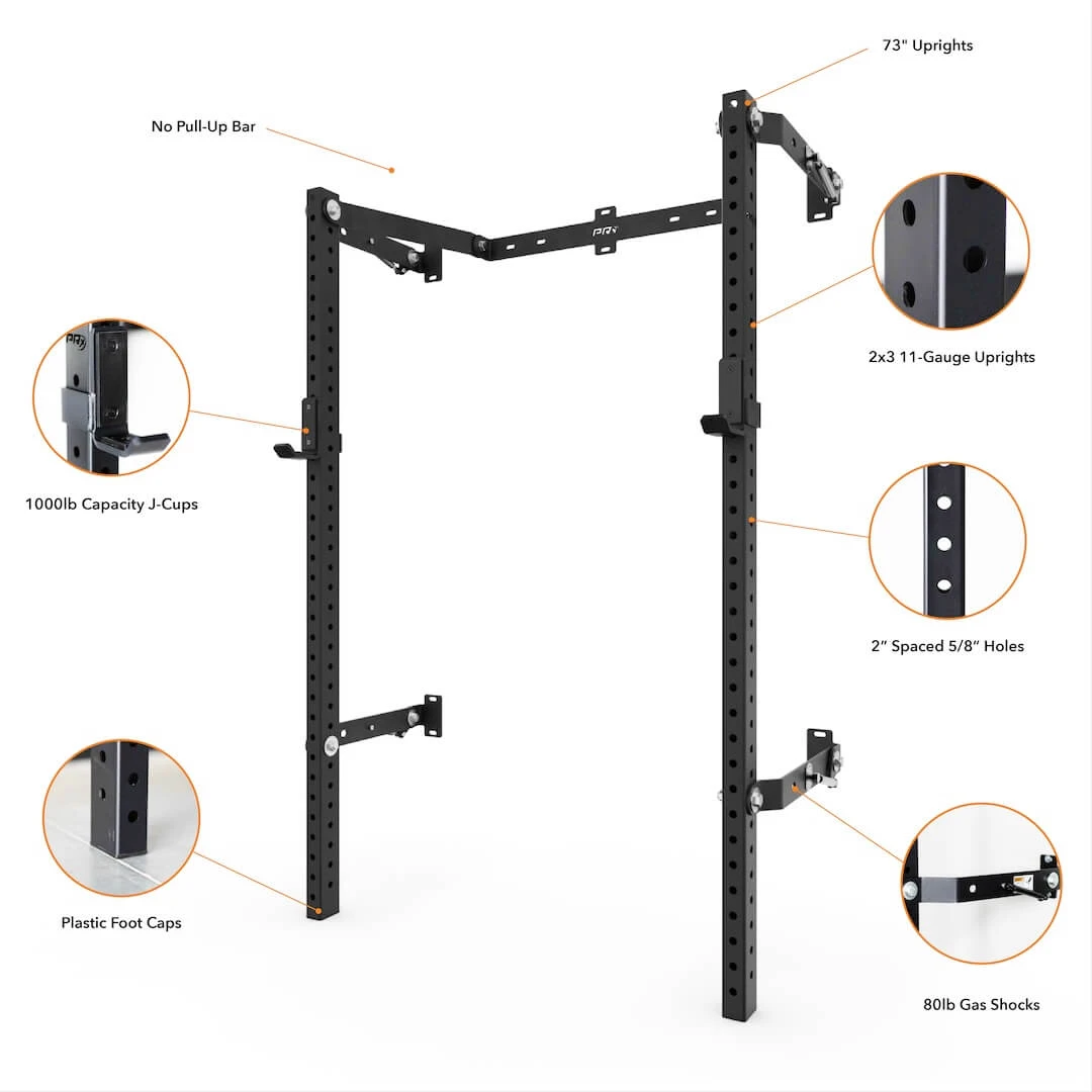 Profile® ONE Folding Squat Rack (no Bar) 4 Profile® ONE Folding Squat Rack (no Bar) - Image 2