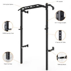 Profile® ONE Squat Rack With Pull-Up Bar -Fitness Equipment 89 95 ONE Feature 1 1