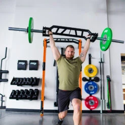 PRx Cambered Swiss Bar 16 PRx Cambered Swiss Bar -Fitness Equipment manusingcamberedswissbarforsplitjerk