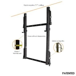 Profile® PRO Folding Squat Rack V1 13 Profile® PRO Folding Squat Rack V1 -Fitness Equipment profile racks profile pro folding squat rack v1 12