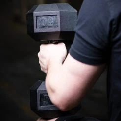 PRx Rubber Hex Dumbbells -Fitness Equipment strength equipment prx rubber hex dumbbells 9